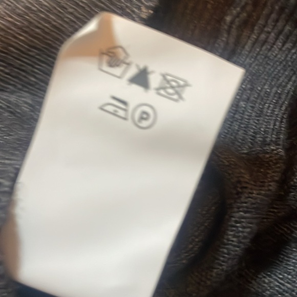 CASHMERE COLLECTION Made in Italy Wool Silk Viscose Blend  Gray Small Medium VTG - Picture 6 of 6